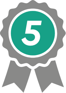 5 year guarantee badge